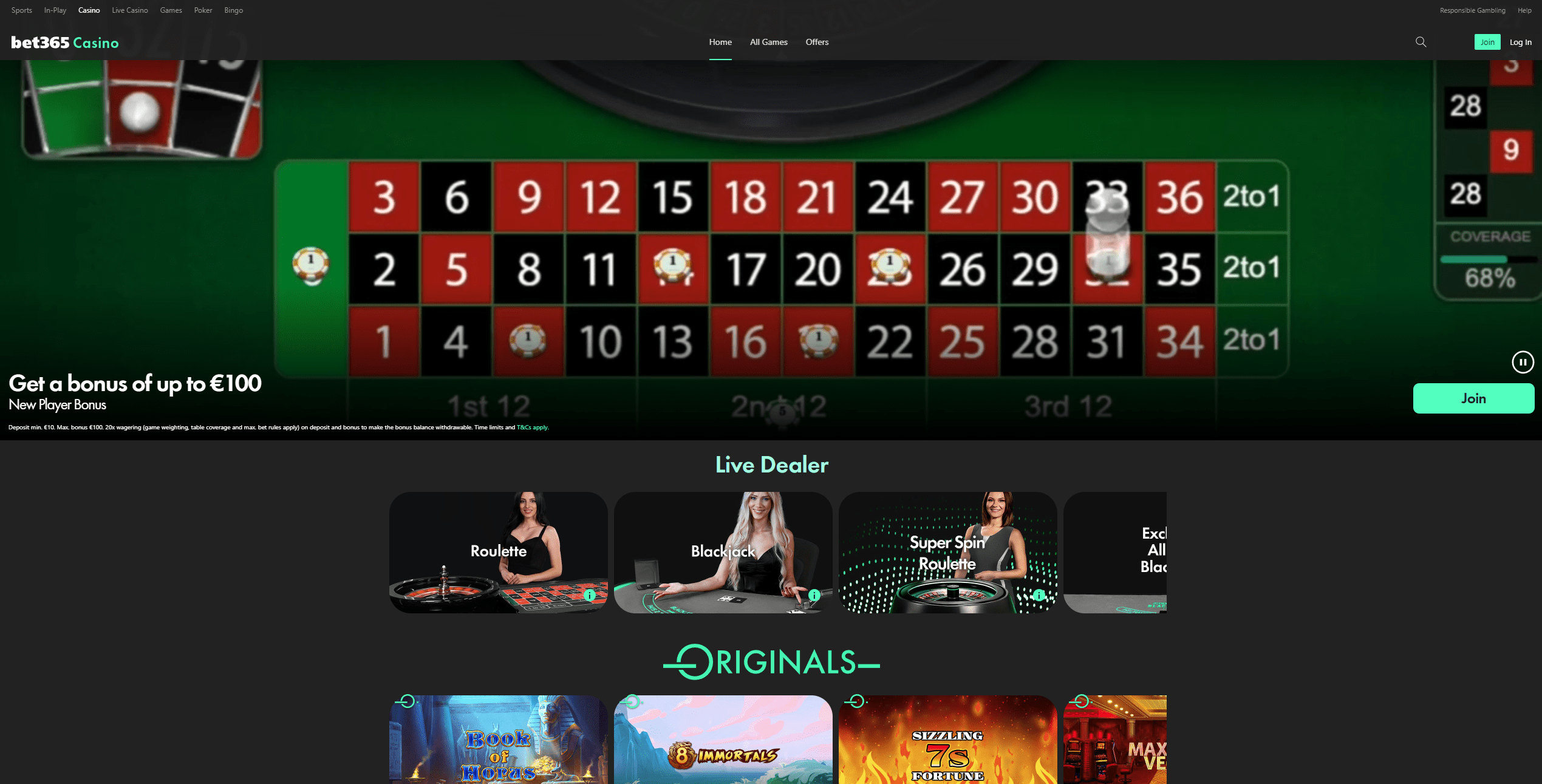 Bet365 kazino